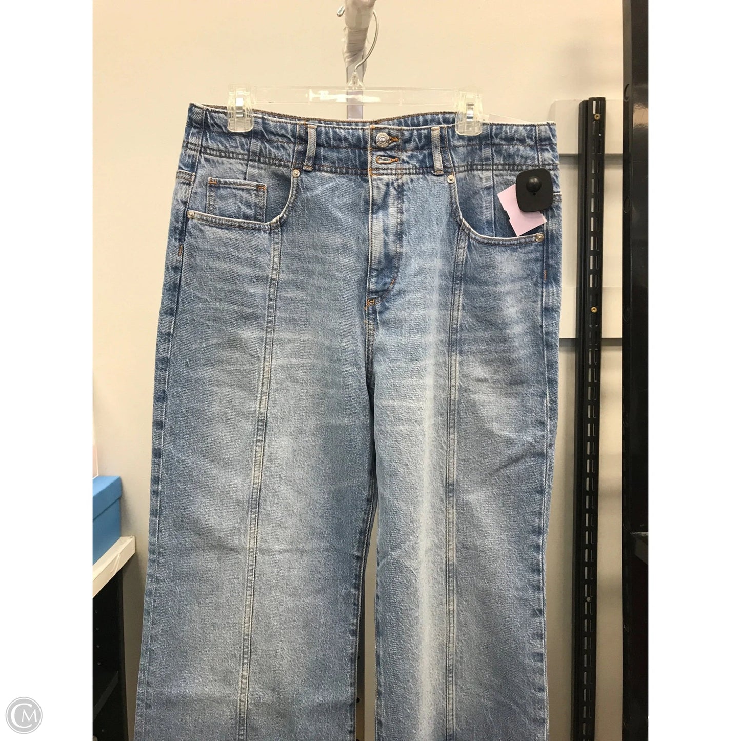 Jeans Wide Leg By Loft In Blue Denim, Size: 12