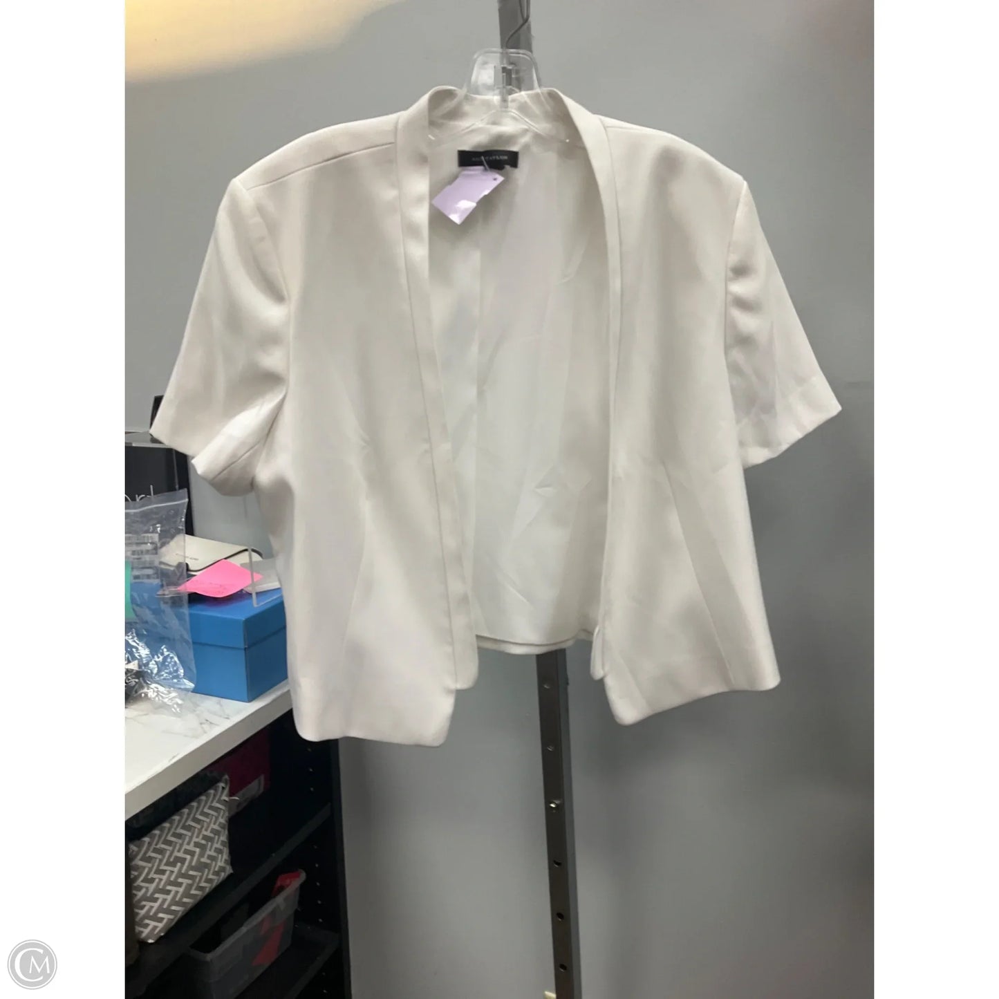 Blazer By Ann Taylor In White, Size: 14