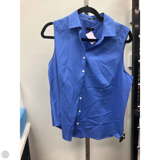 Blouse Sleeveless By Talbots In Blue, Size: 16