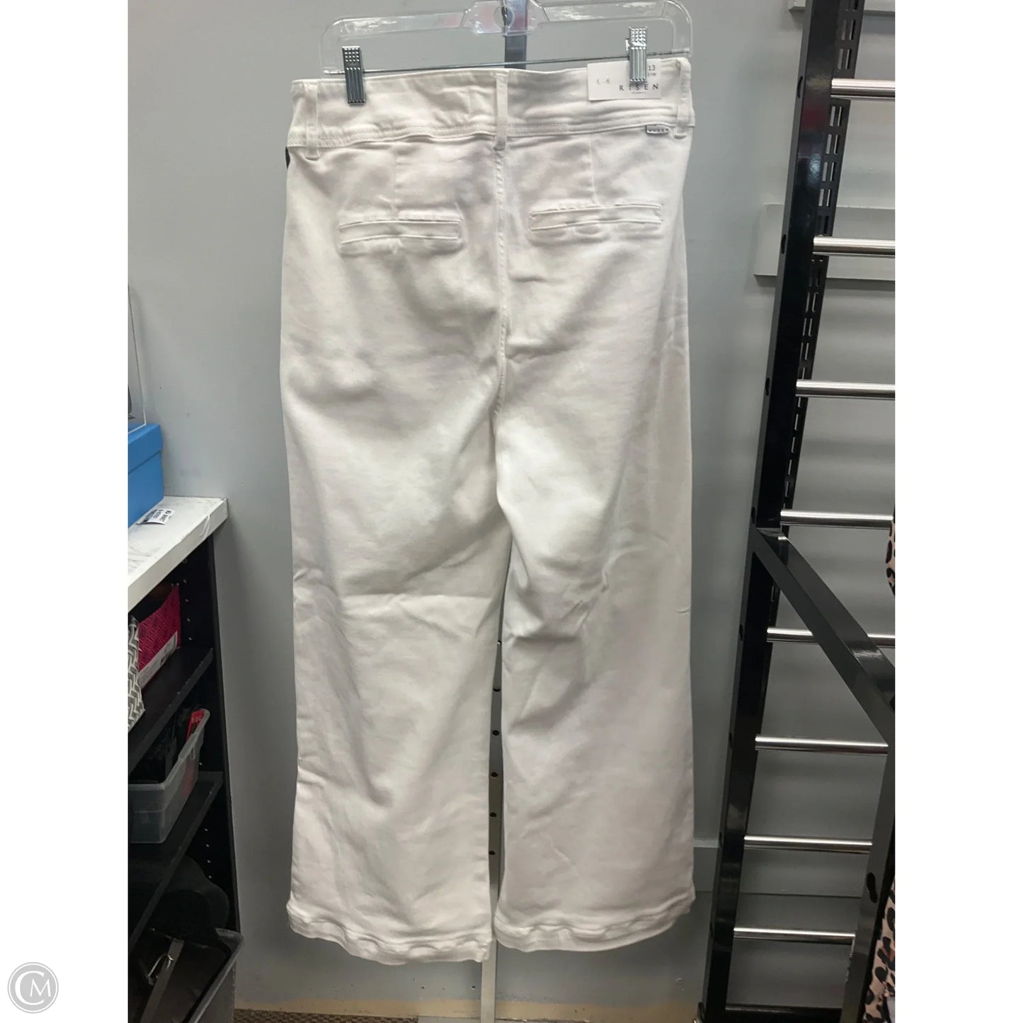 Jeans Flared By Risen In White, Size: 12