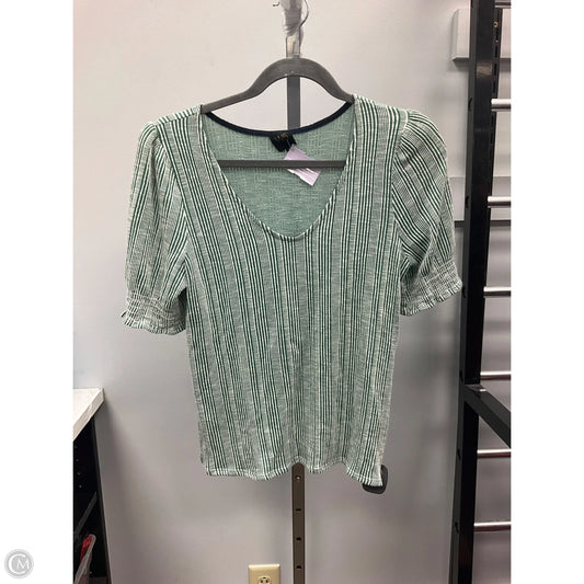 Top Short Sleeve By W5 In Striped Pattern, Size: M