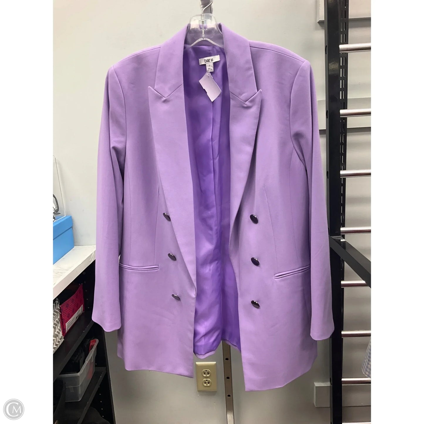 Blazer By Bar Iii In Purple, Size: L