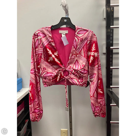 Top Long Sleeve By Clothes Mentor In Red, Size: S