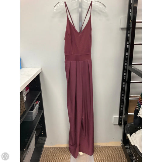 Jumpsuit By Halara In Maroon, Size: M
