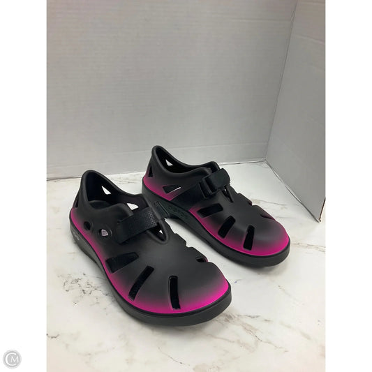 Sandals Heels Platform By Oofos In Black, Size: 9