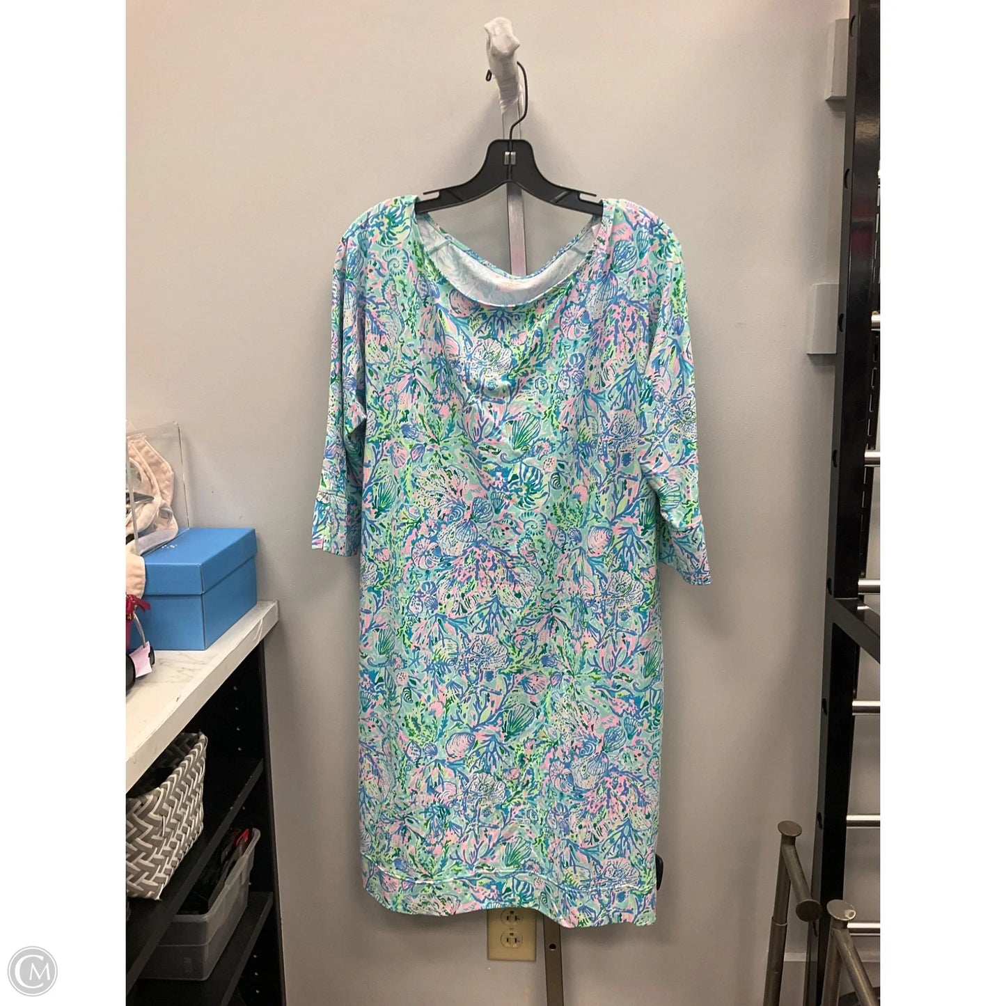 Dress Designer By Lilly Pulitzer In Blue & Pink, Size: L