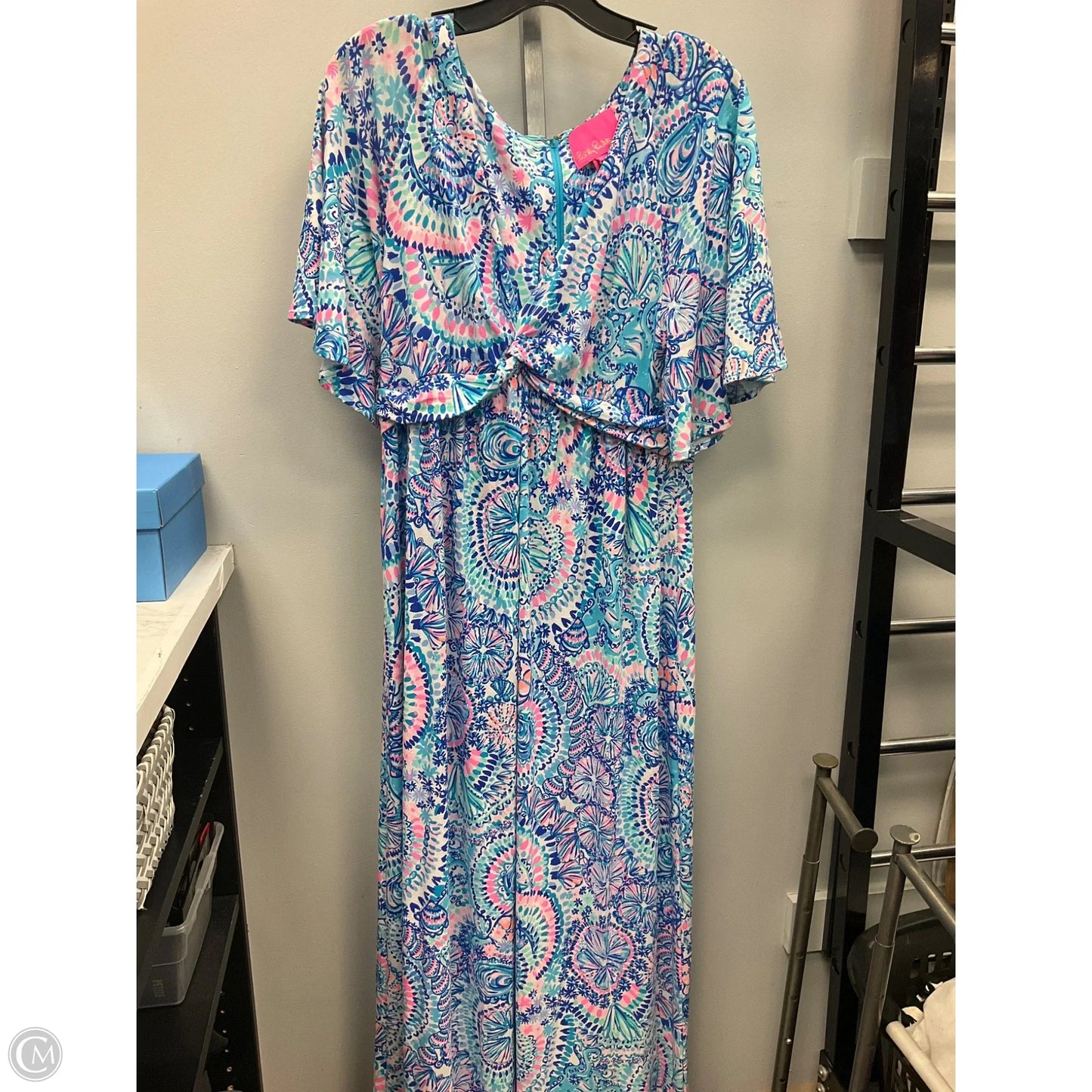 Dress Designer By Lilly Pulitzer In Blue & Pink, Size: 10