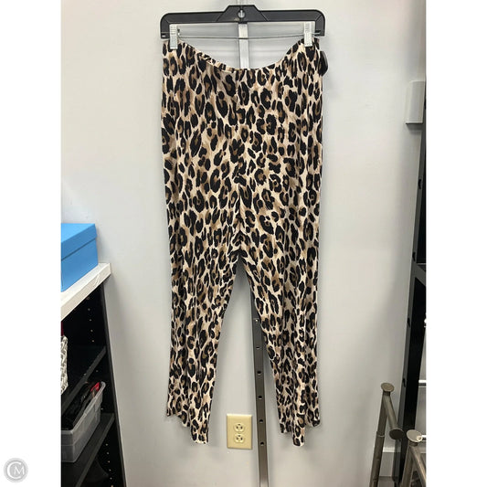 Pants Cropped By Anne Klein In Animal Print, Size: Lp