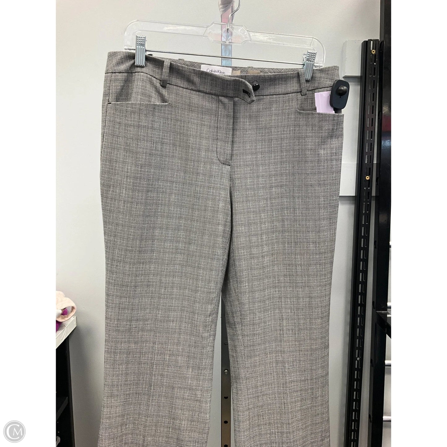 Pants Dress By Calvin Klein In Plaid Pattern, Size: 6