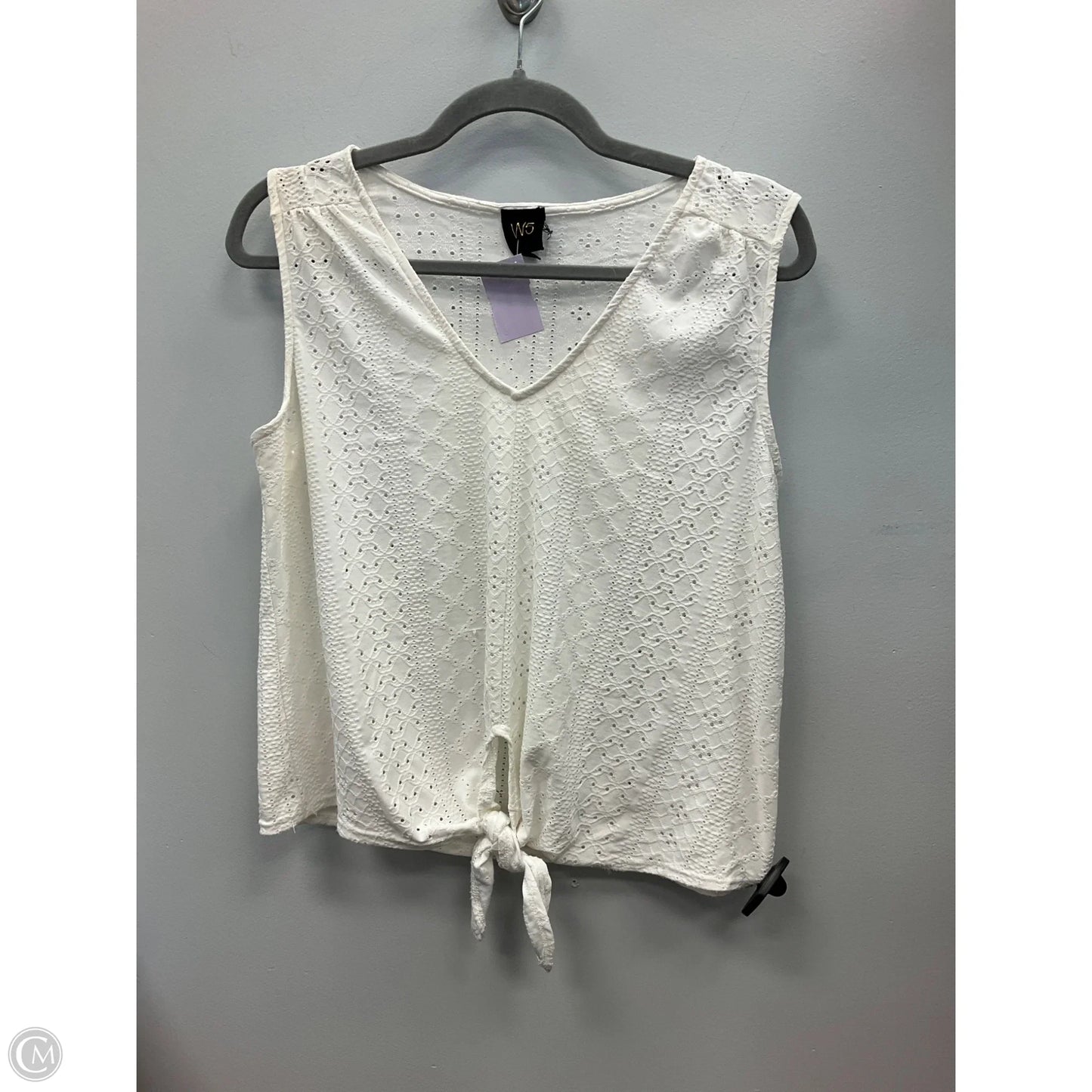 Top Sleeveless By W5 In Ivory, Size: M