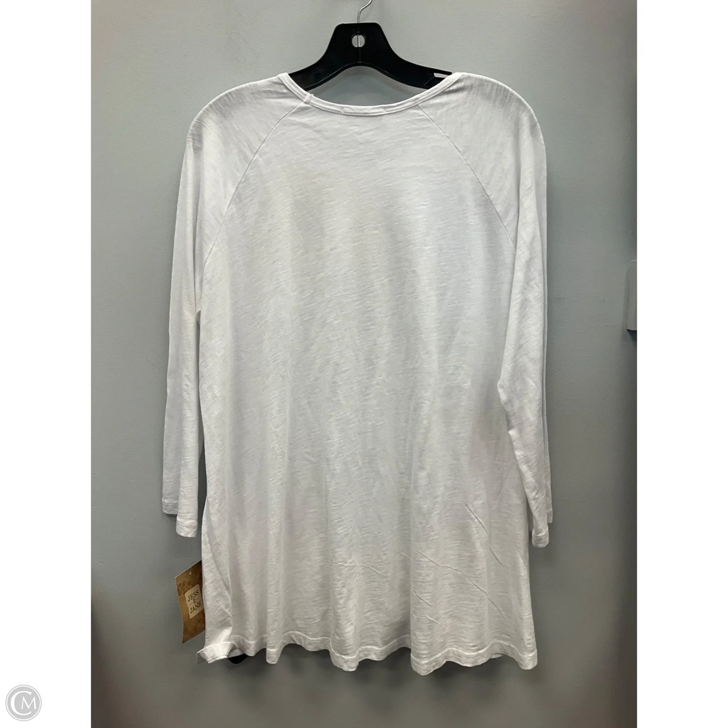 Top Long Sleeve By Jess And Jane In White, Size: S