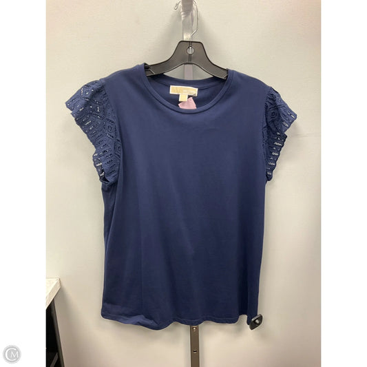 Top Sleeveless Designer By Michael Kors In Navy, Size: L