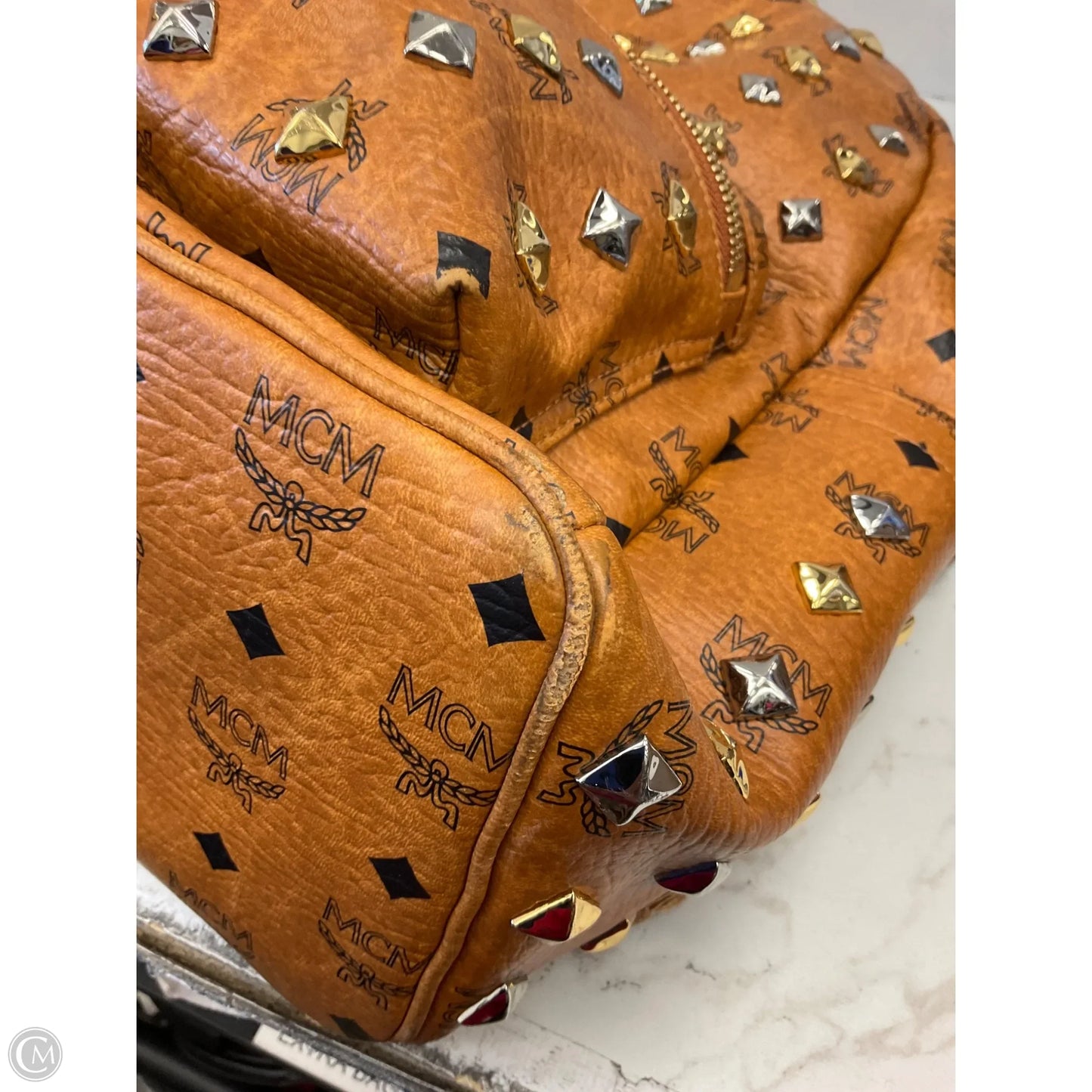 Backpack Luxury Designer By Mcm, Size: Large