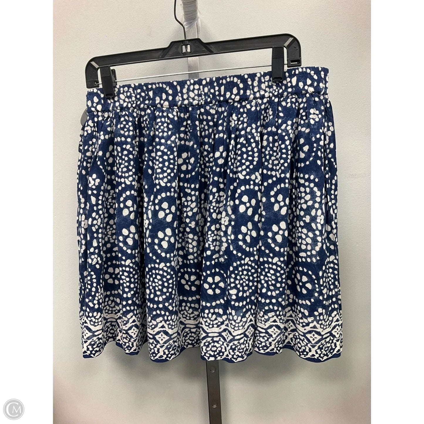Skirt Mini & Short By Vince Camuto In Blue & White, Size: M