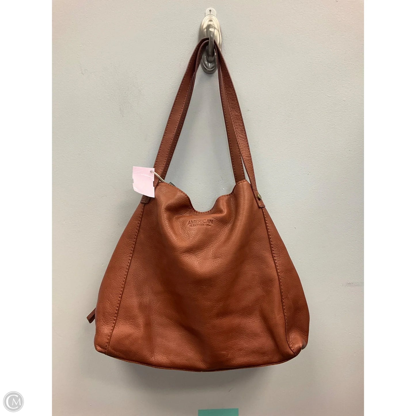 Handbag Leather By Cmc, Size: Medium