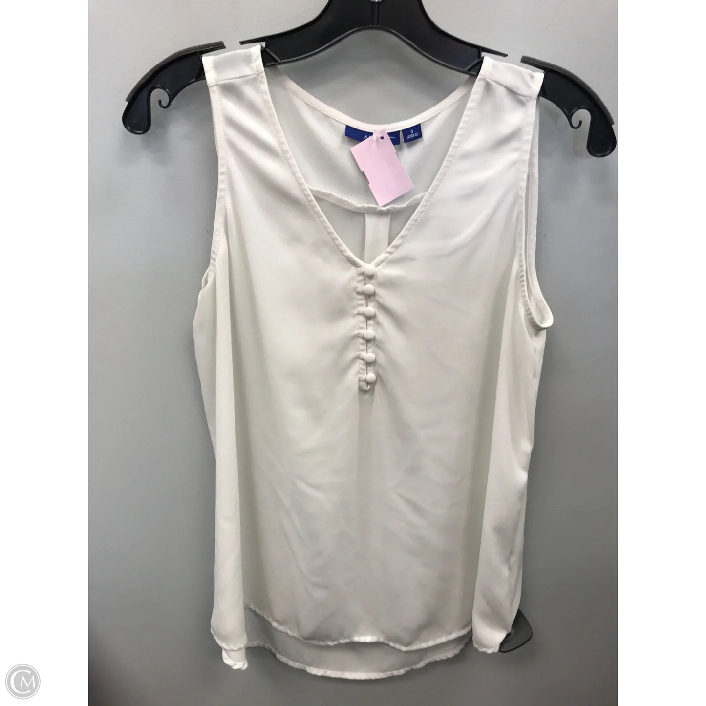 Top Sleeveless By Apt 9 In White, Size: S