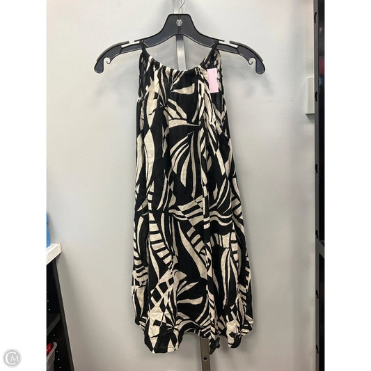 Swimwear Cover-up By Tahari In Black & Cream, Size: M