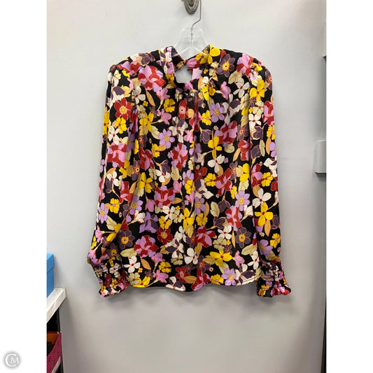 Top Long Sleeve By Who What Wear In Floral Print, Size: Xl