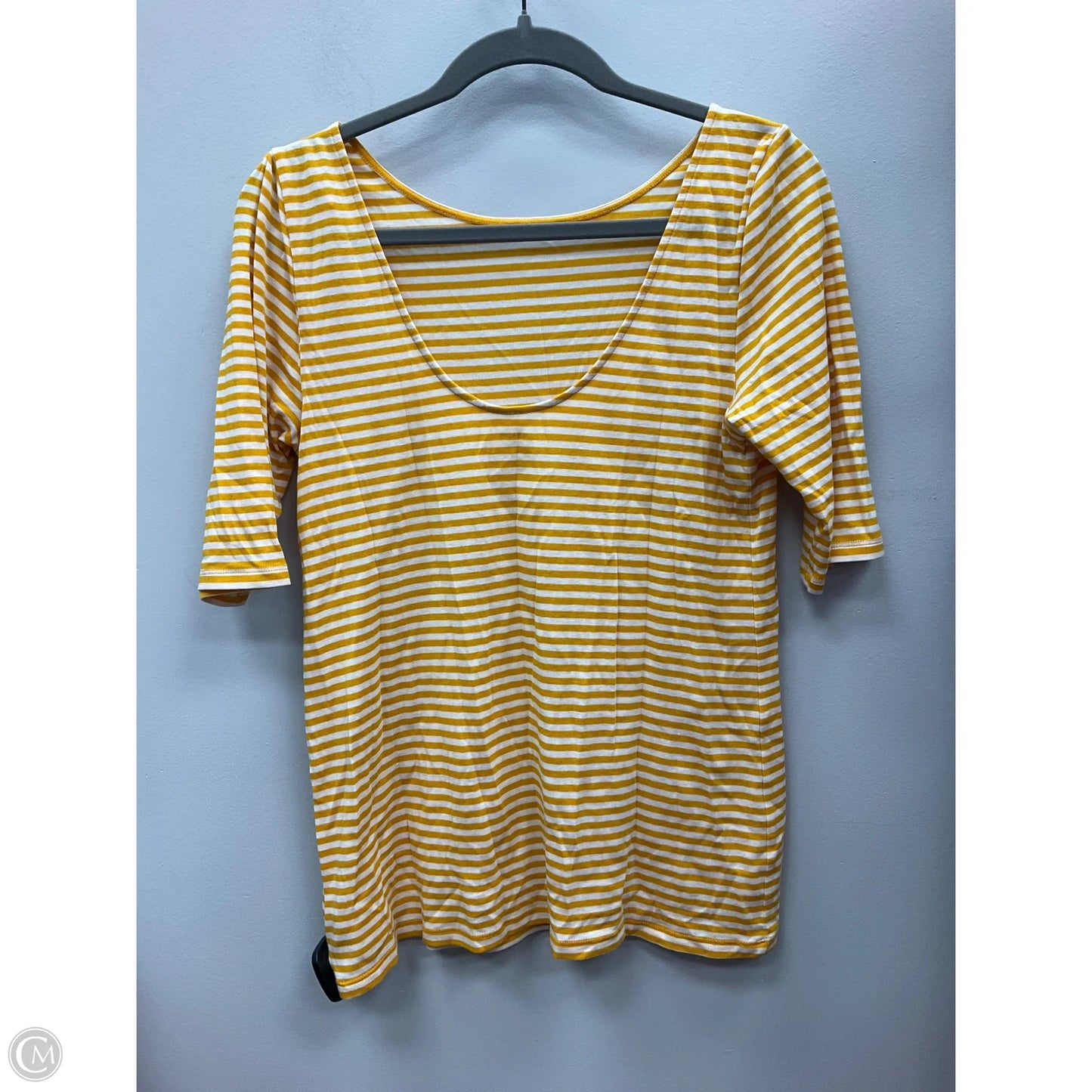 Top Short Sleeve By Old Navy In Striped Pattern, Size: L