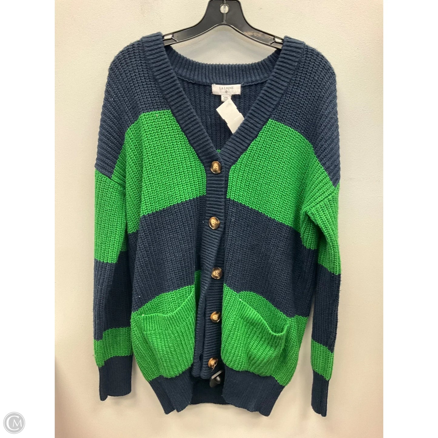 Sweater Cardigan By Clothes Mentor In Blue & Green, Size: Xxs
