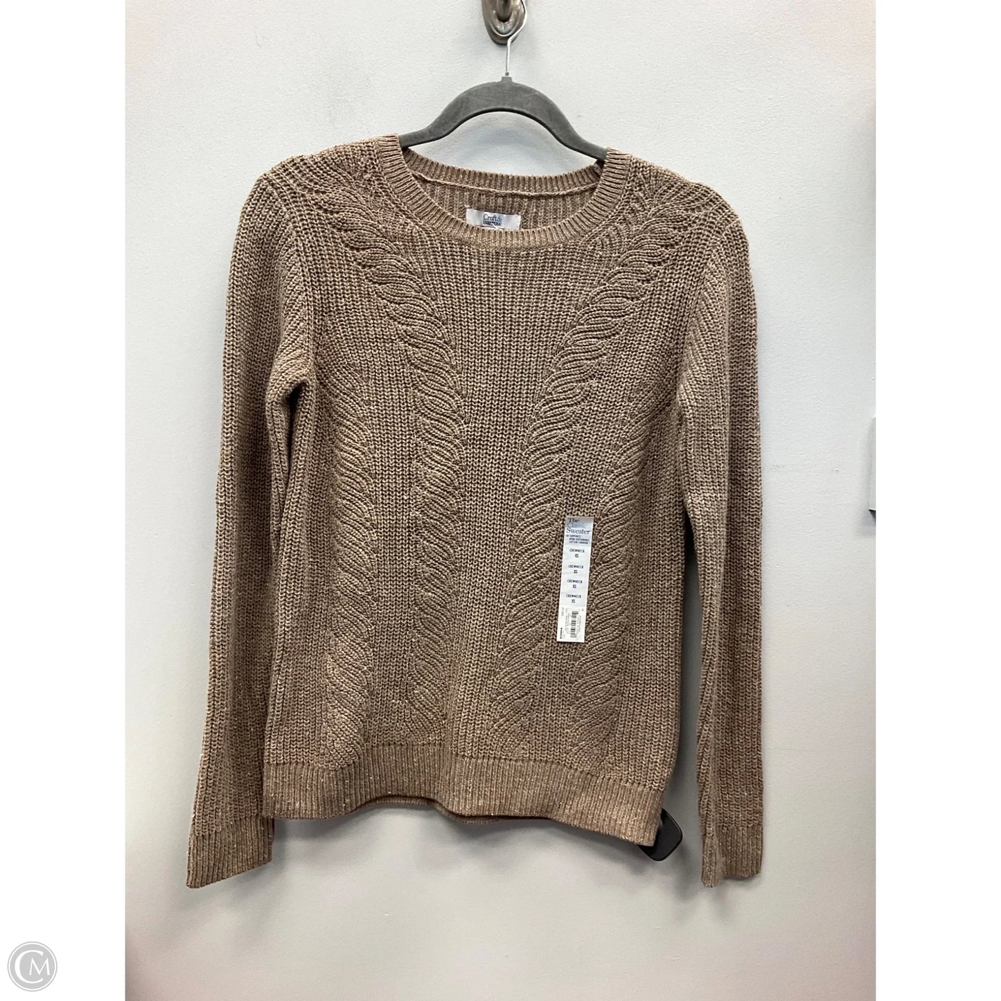 Sweater By Croft And Barrow In Brown, Size: Xs