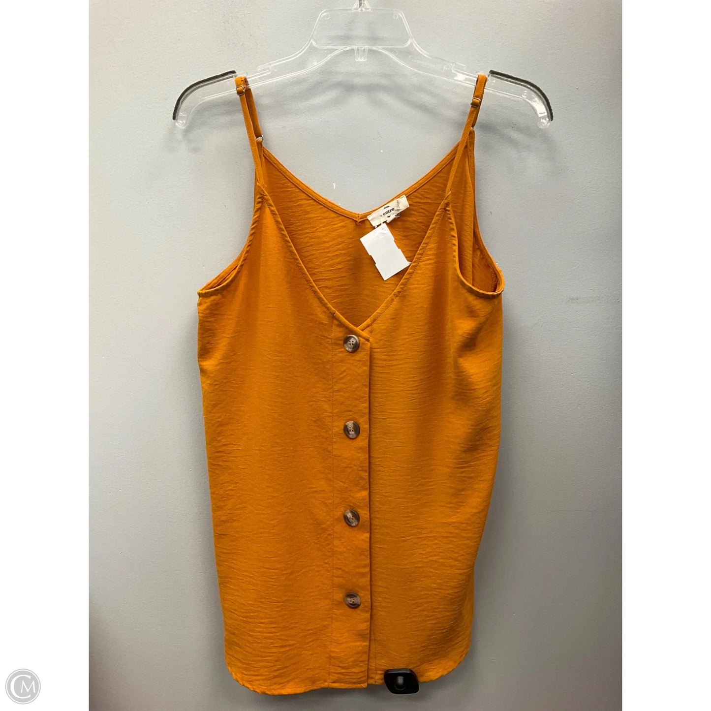 Top Sleeveless By Entro In Gold, Size: L