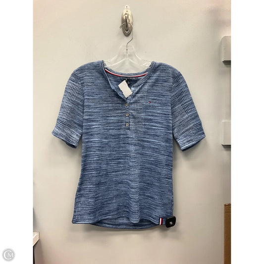 Top Short Sleeve By Tommy Hilfiger In Blue, Size: M