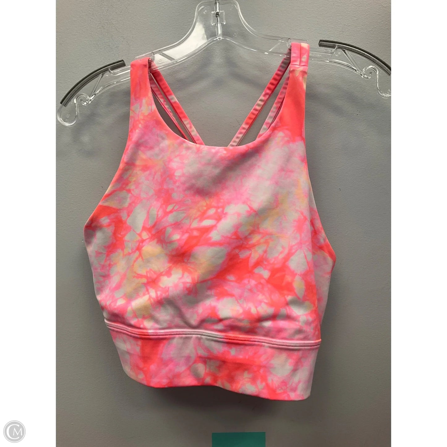 Athletic Bra By Lululemon In Tie Dye Print, Size: 12