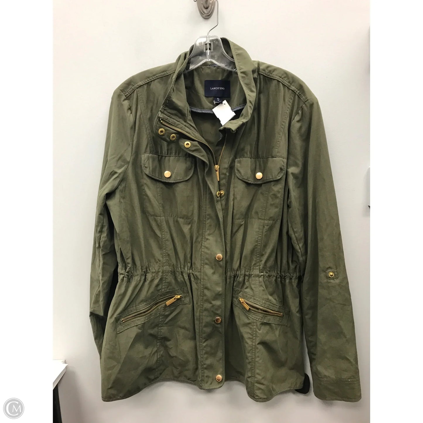 Jacket Other By Lands End In Green, Size: Xl