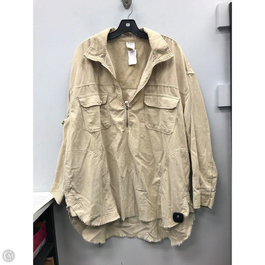 Top Long Sleeve By Offline In Beige, Size: Xl