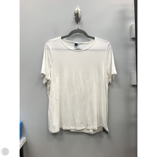 Top Short Sleeve By Old Navy In Ivory, Size: M