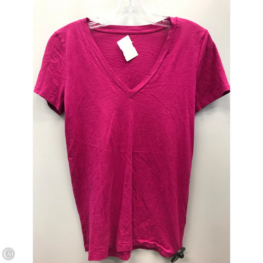 Top Short Sleeve Basic By J. Crew In Pink, Size: S