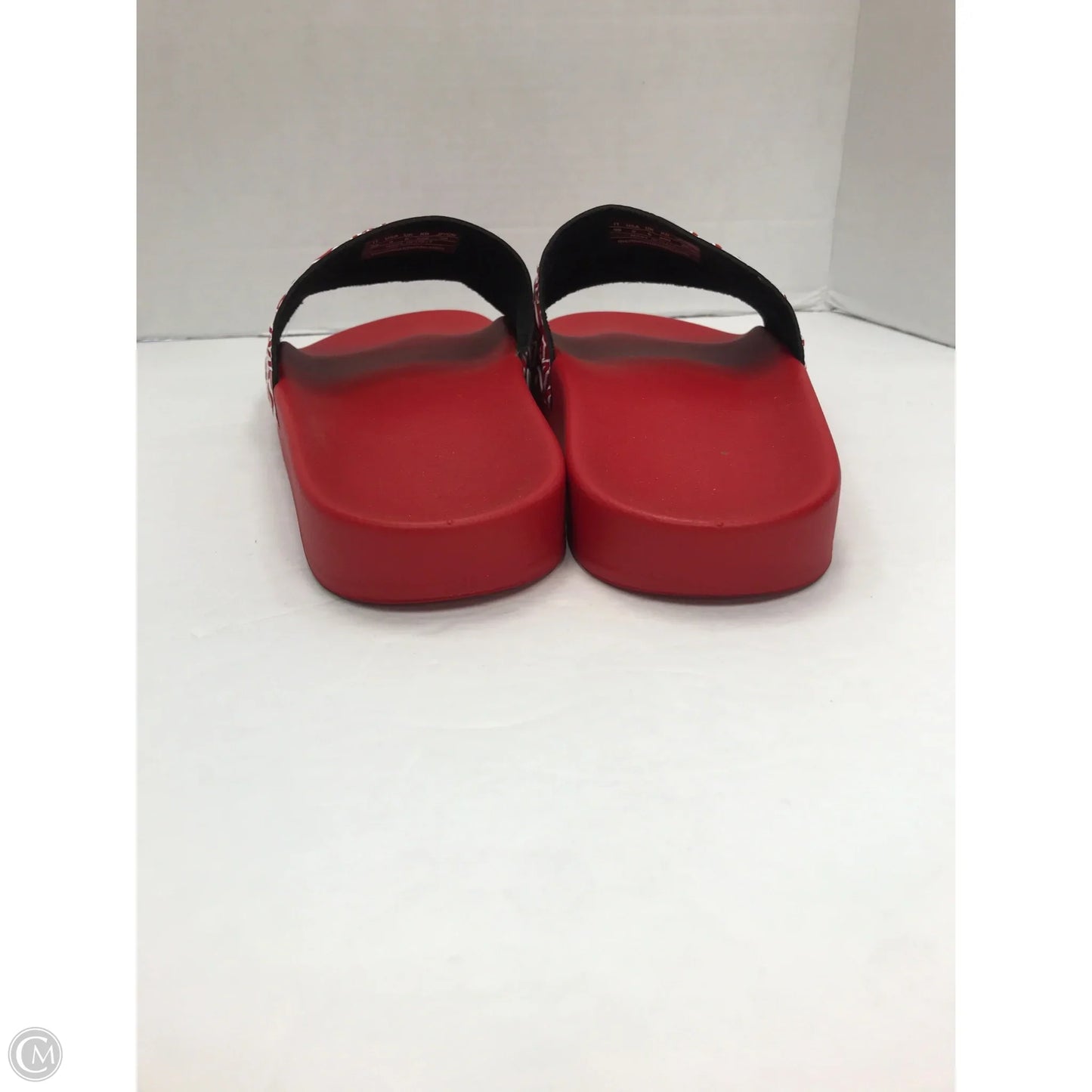 Sandals Luxury Designer By Mcm In Red, Size: 9