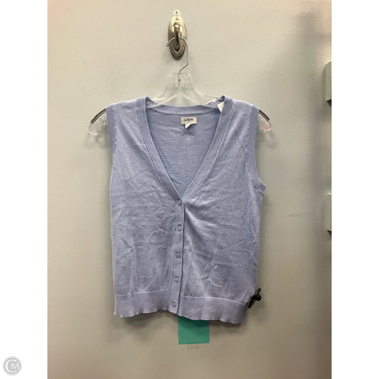 Vest Sweater By J. Crew In Blue, Size: Xxs