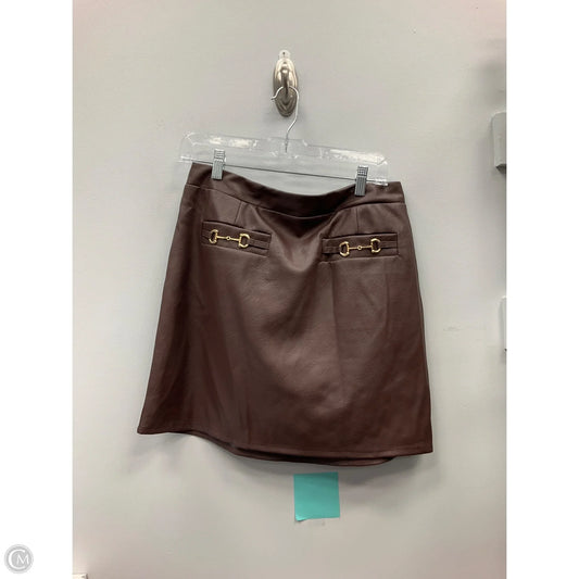 Skirt Mini & Short By 7 For All Mankind In Brown, Size: L