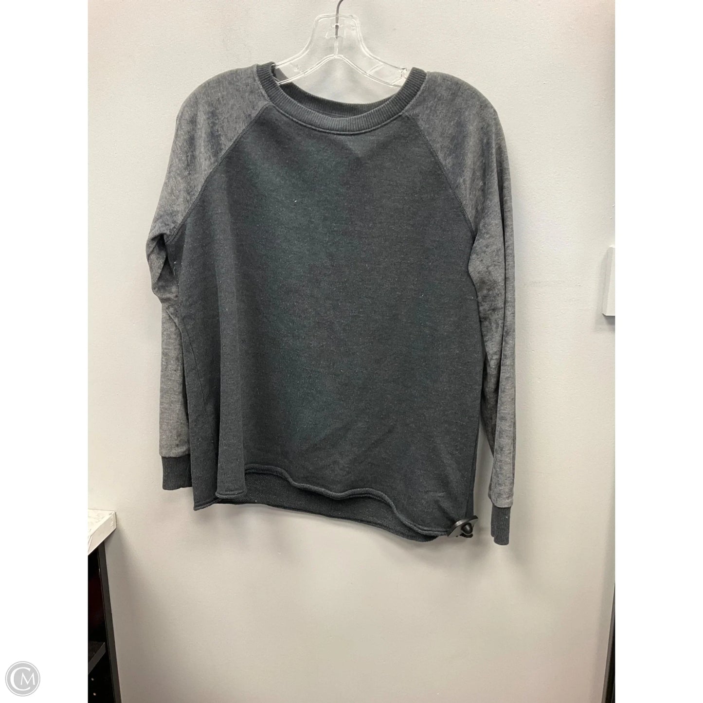 Top Long Sleeve By American Eagle In Grey, Size: S