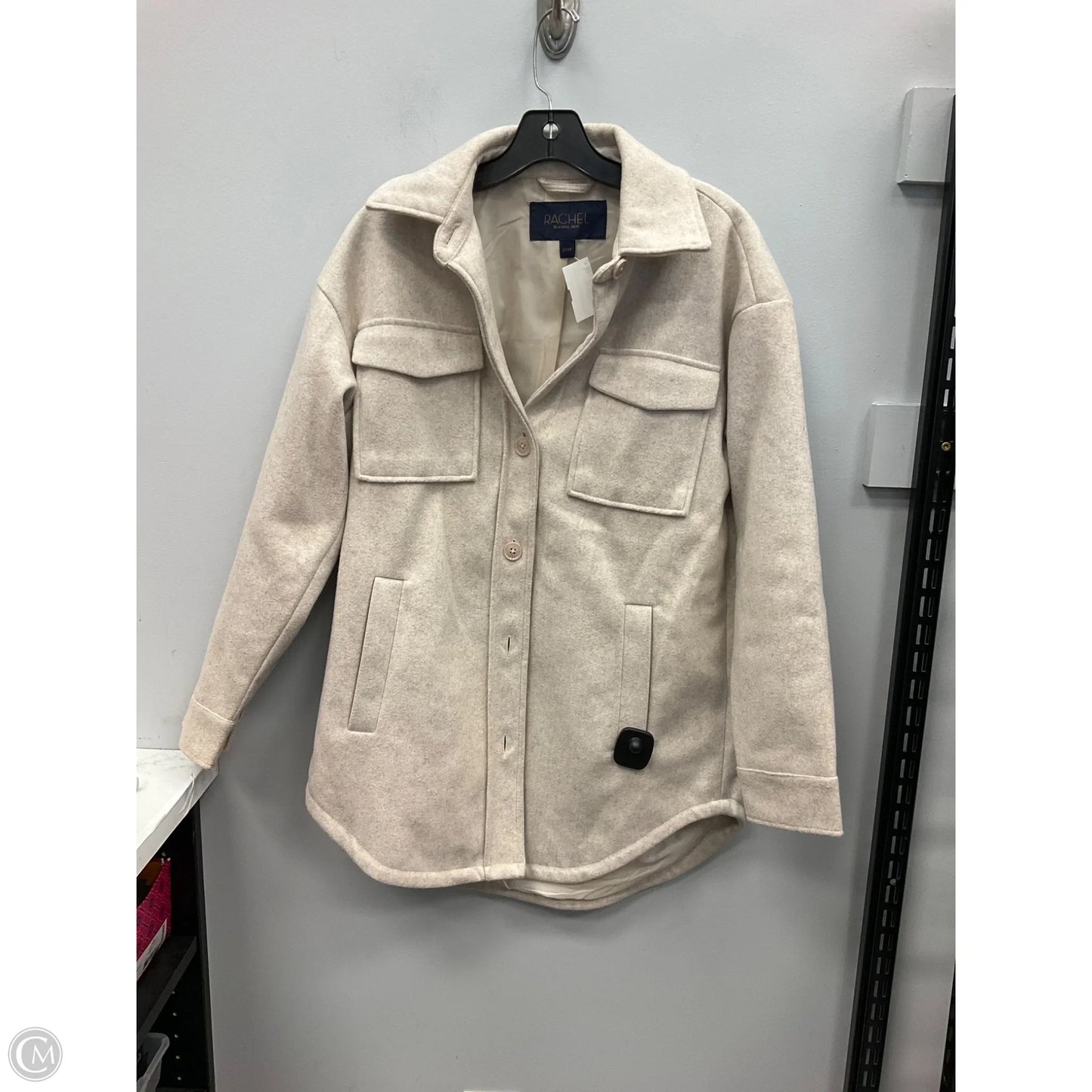Jacket Shirt By Rachel Zoe In Tan, Size: S