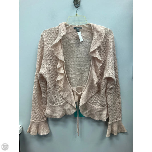 Sweater Cardigan By Apt 9 In Peach, Size: Xl
