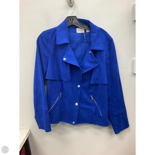 Jacket Other By Chicos In Blue, Size: L
