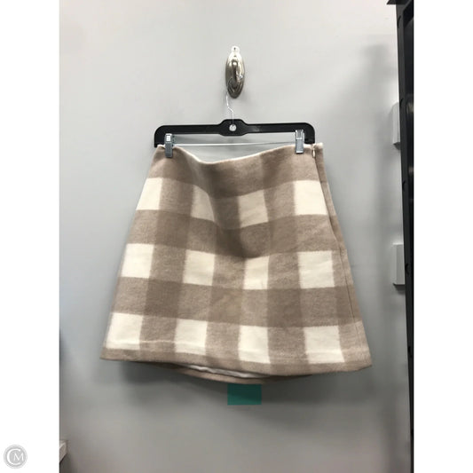 Skirt Mini & Short By Loft In Checkered Pattern, Size: 12