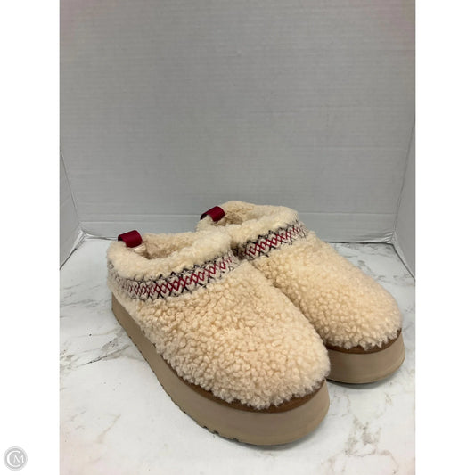 Slippers Designer By Ugg In Cream, Size: 9
