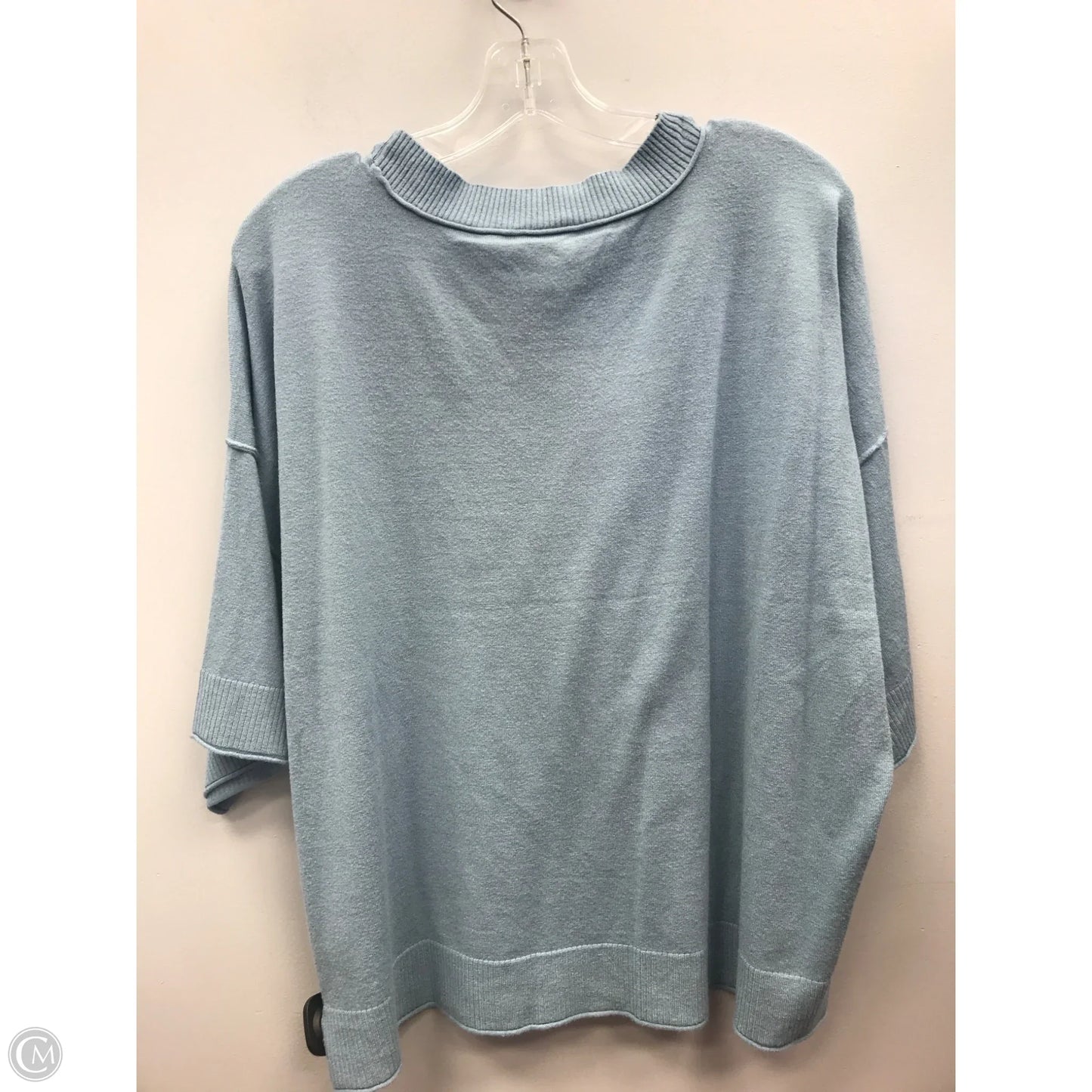 Sweater Short Sleeve By Cyrus In Blue, Size: L
