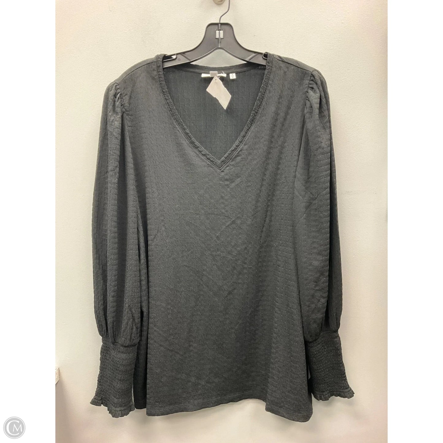 Top Long Sleeve By Chicos In Black, Size: Xl