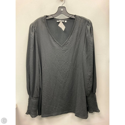 Top Long Sleeve By Chicos In Black, Size: Xl