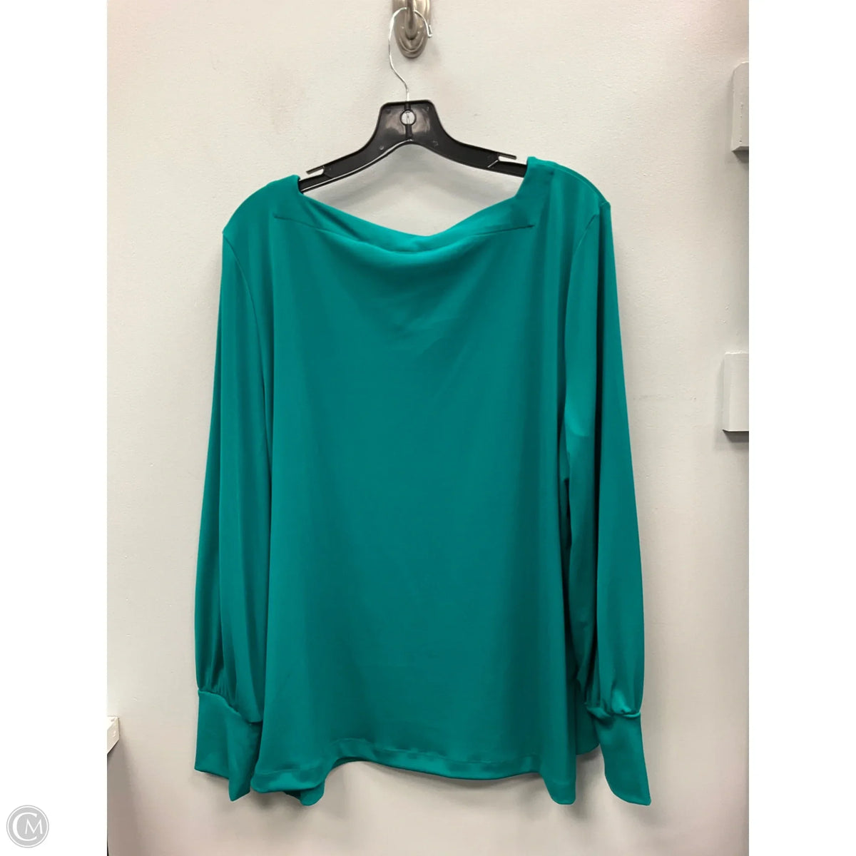 Top Long Sleeve By Chicos In Teal, Size: Xl