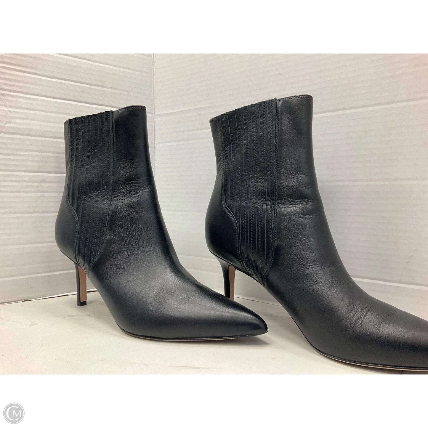 Boots Ankle Heels By Veronica Beard In Black, Size: 9