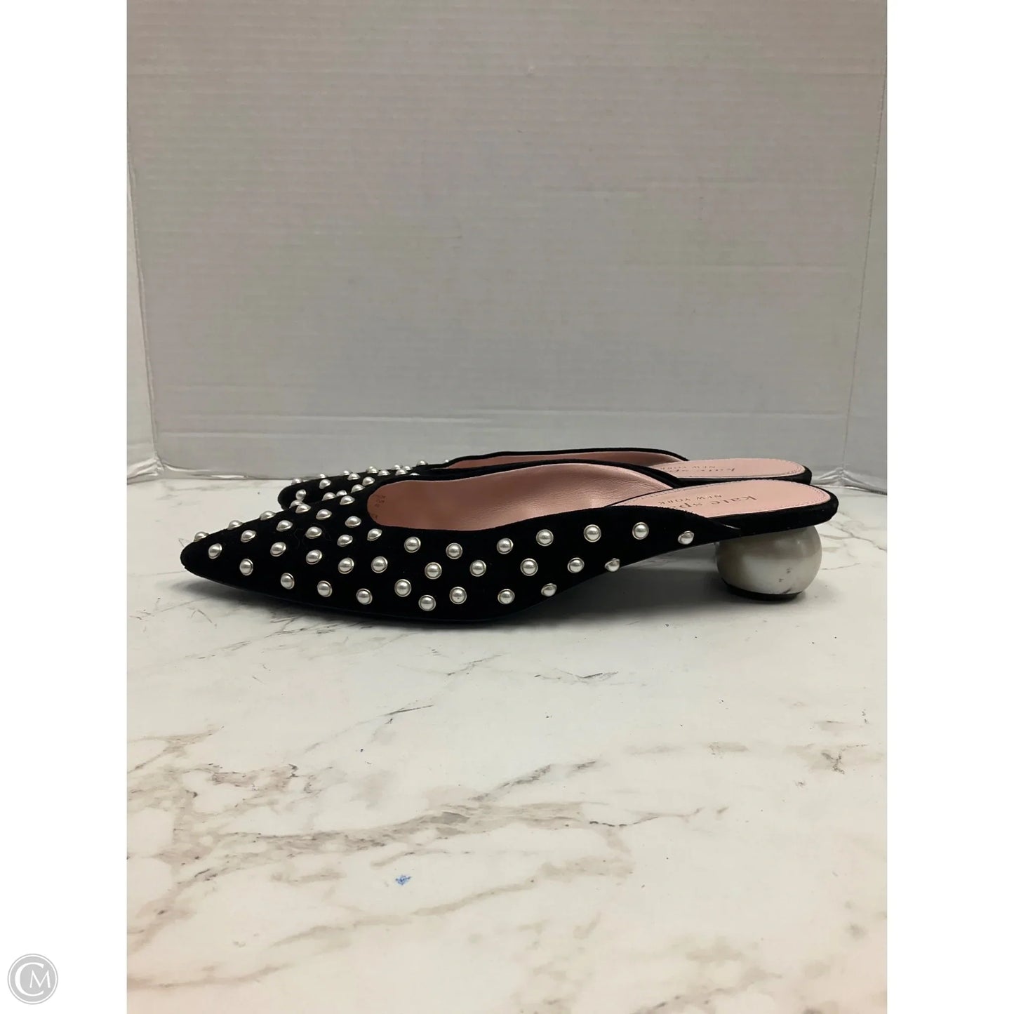 Shoes Designer By Kate Spade In Black & White, Size: 9.5
