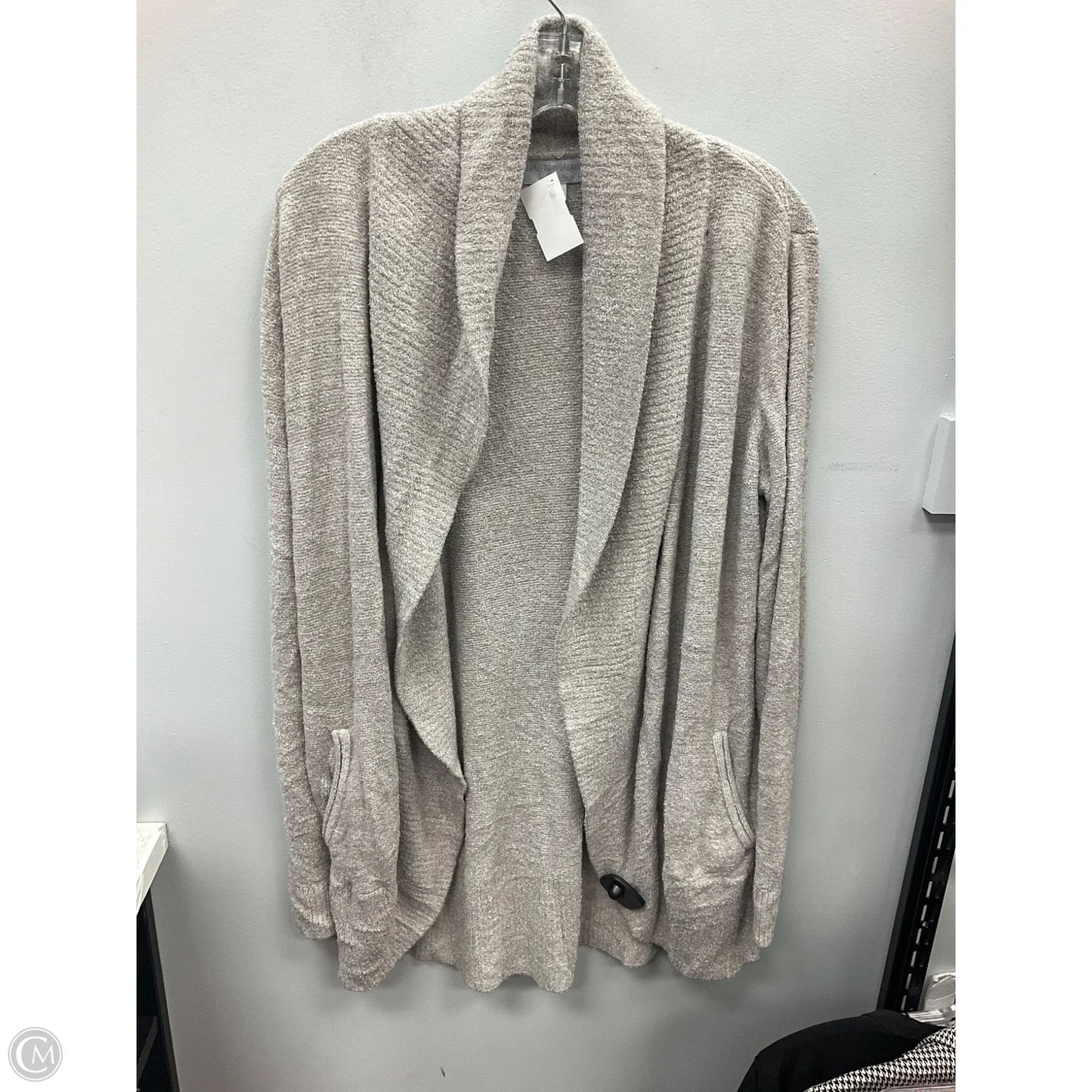 Sweater Cardigan By Barefoot Dreams In Taupe, Size: Xl