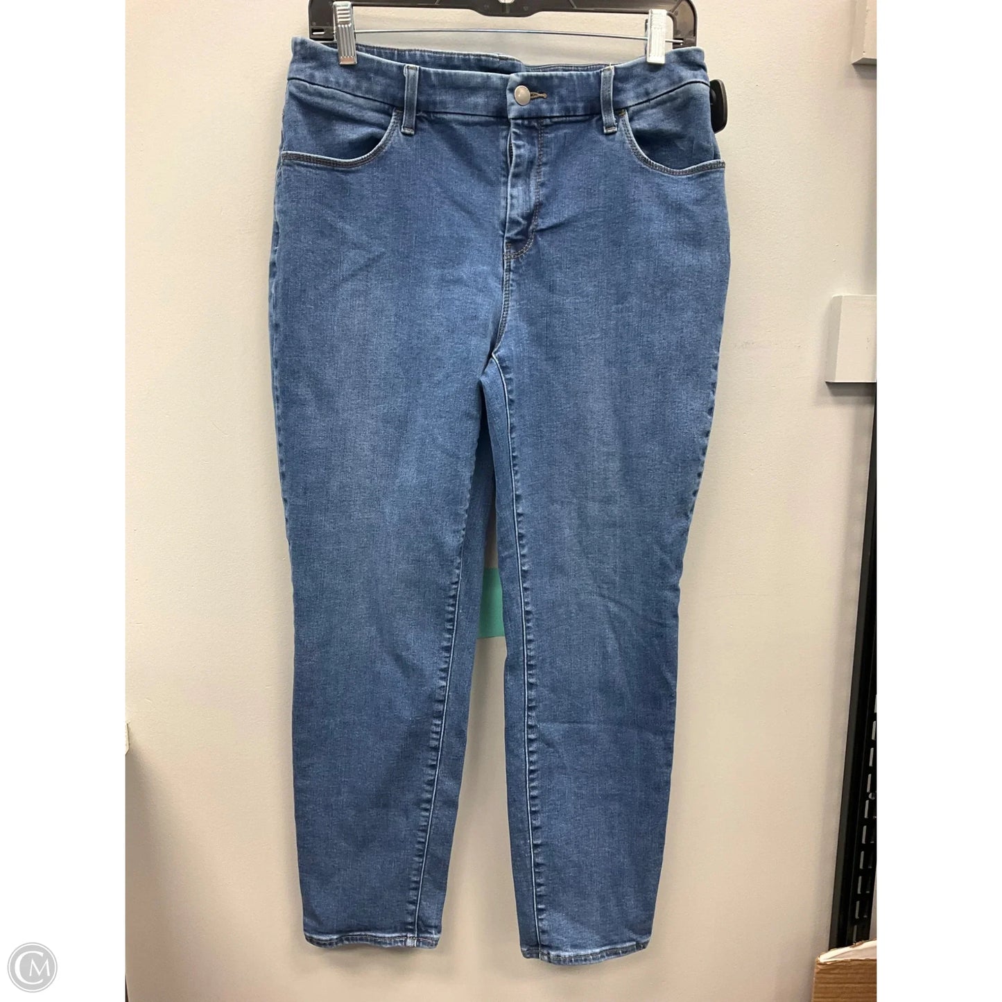 Jeans Skinny By Chicos In Blue Denim, Size: 8