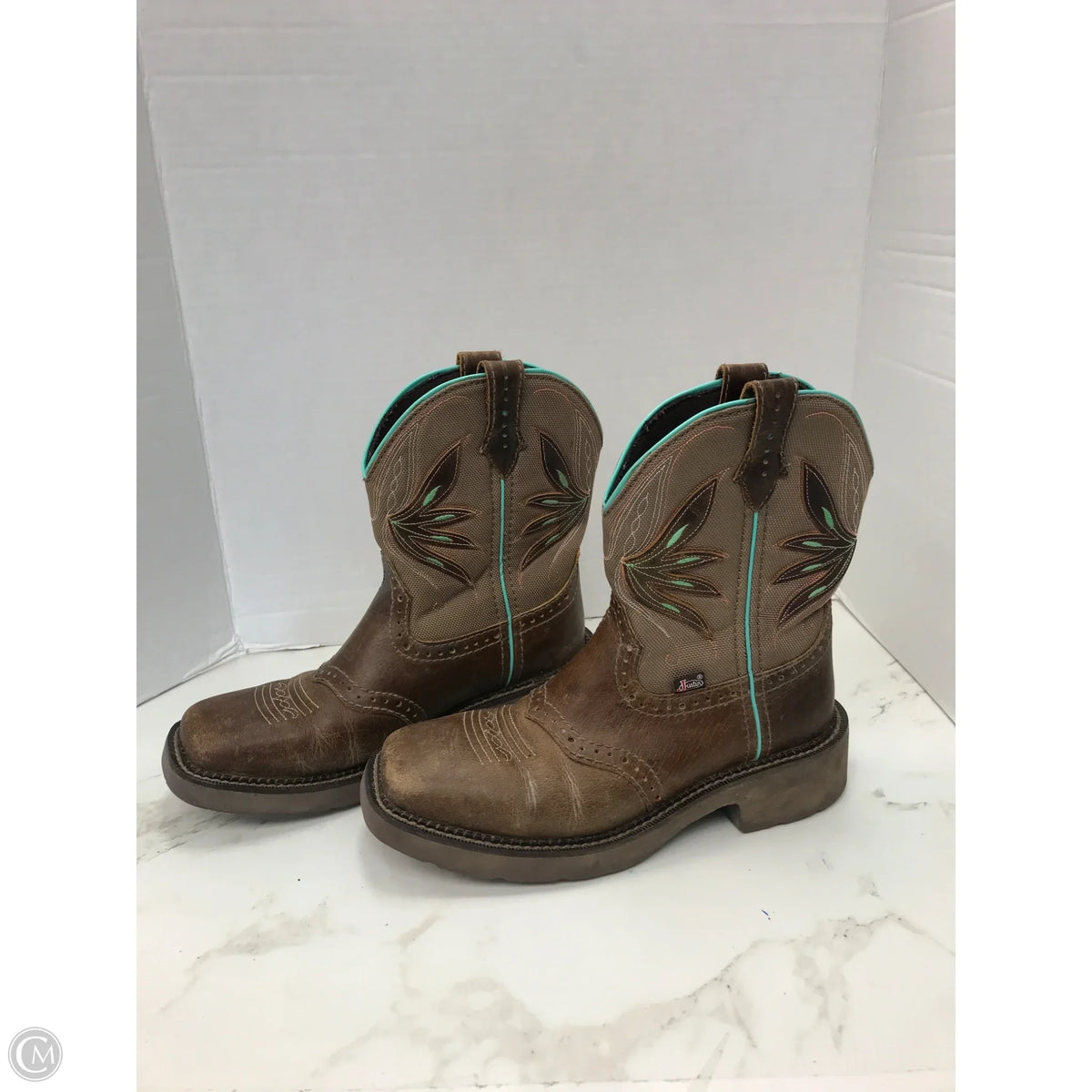 Boots Western By Justin In Brown, Size: 7